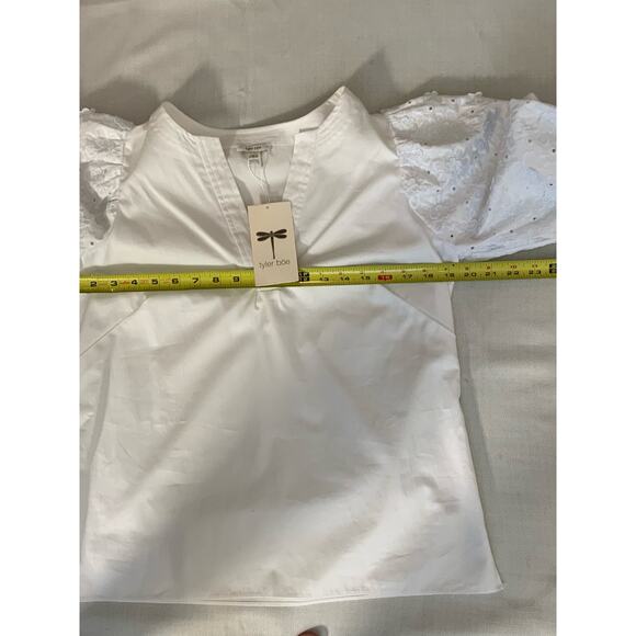Tyler Boe Jenny Embroidered Puff Sleeve Top - Picture 10 of 11